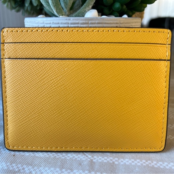Kate Spade Mustard Yellow Card Holder - Picture 3 of 7